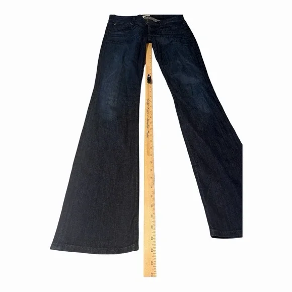 Hudson Low Rise Bootcut Jeans USA Made Dark Wash Size 28 - Picture 7 of 7